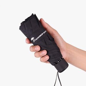 Compact Black Umbrella - Travel EUC